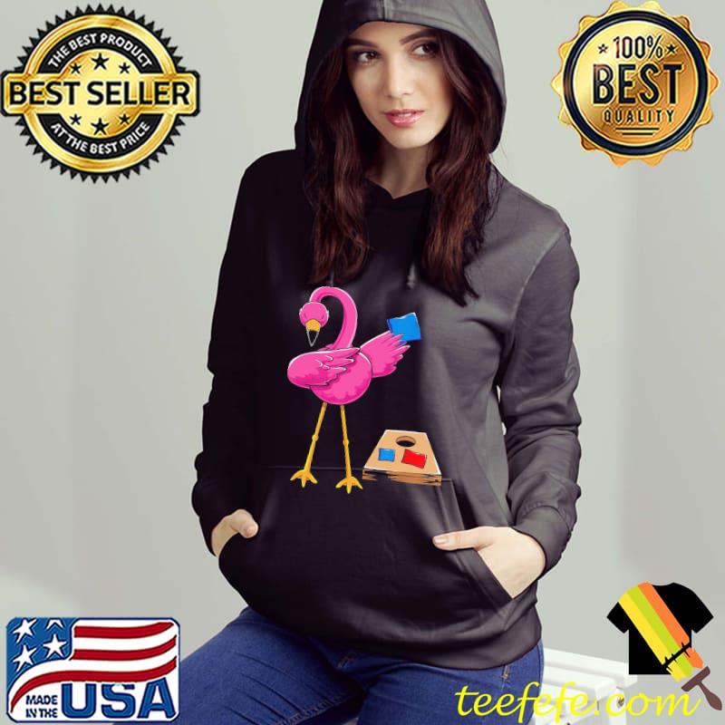 Dabbing Corn Hole Flamingoes Shirt