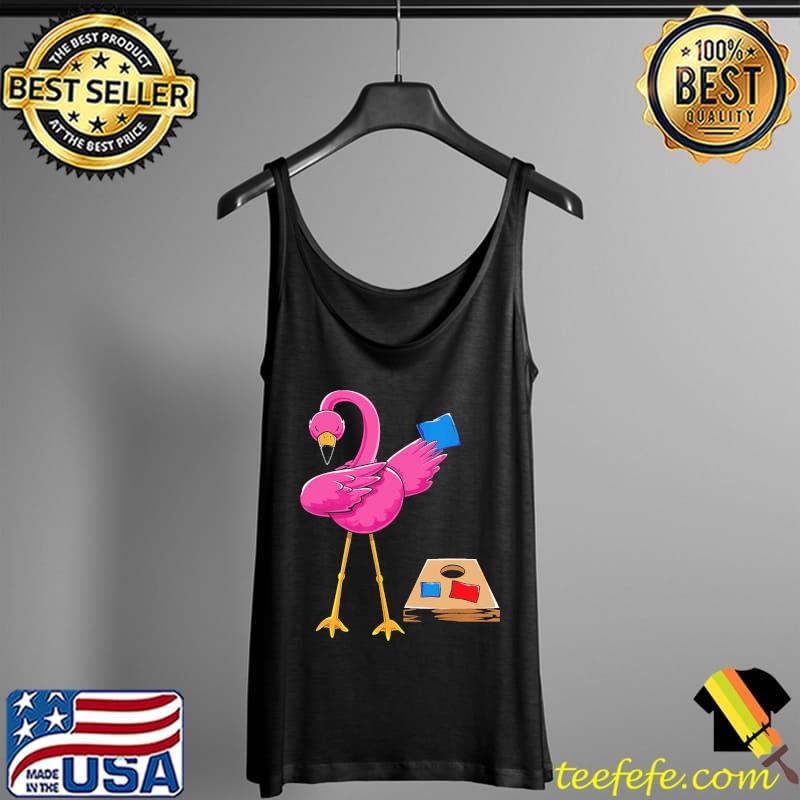 Dabbing Corn Hole Flamingoes Shirt Tank Top Dabbing Corn Hole Flamingoes Shirt Tank Top