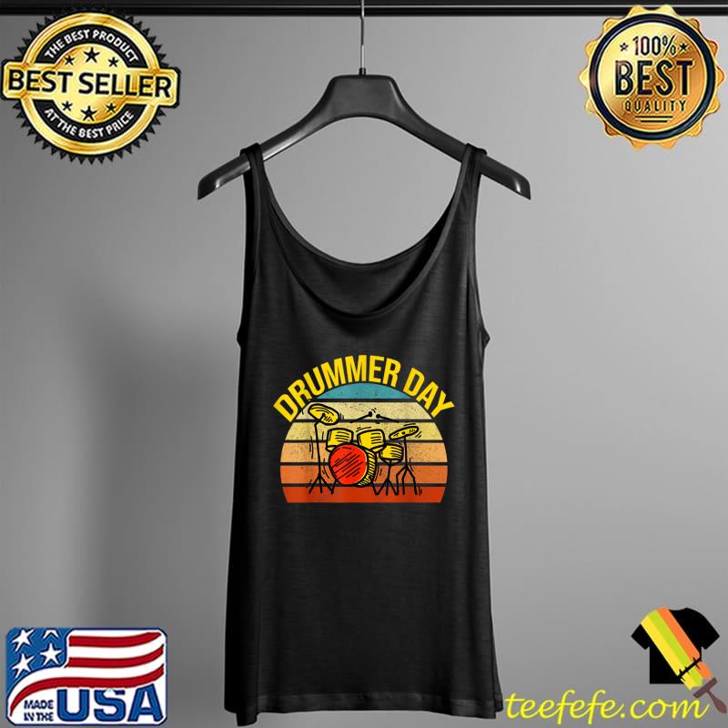 DRUMMER DAY vintage T-Shirt Tank Top DRUMMER DAY vintage T-Shirt Tank Top
