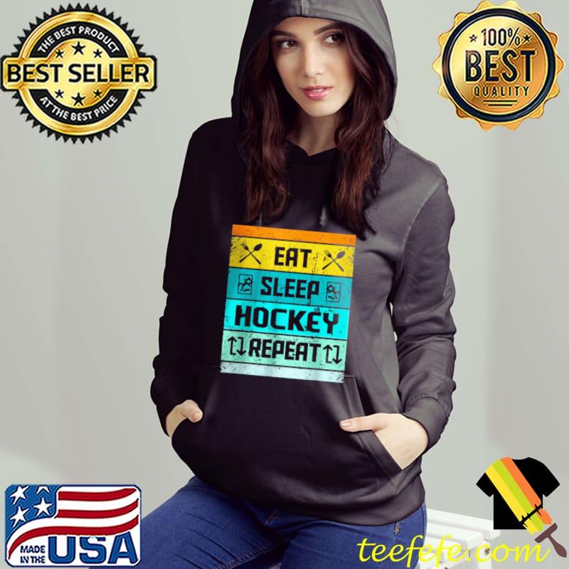 Eat Sleep Hockey Repeat T Shirt