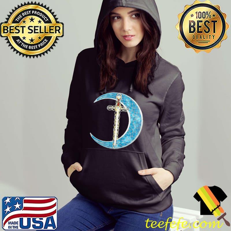 Fantasy moon and celtic sword shirt