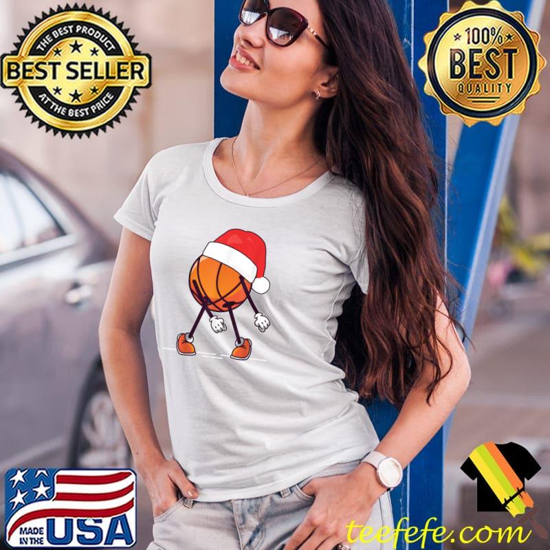 Flossing Santa Basketball Adult and Kids Christmas Pajamas T-Shirt Ladies Tee Flossing Santa Basketball Adult and Kids Christmas Pajamas T-Shirt Ladies Tee
