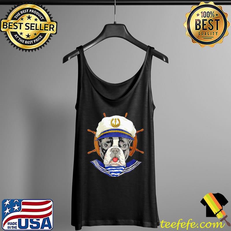 French Bulldog Sailor Boat Captain French Bulldog Dog Shirt - NVDTeeshirt