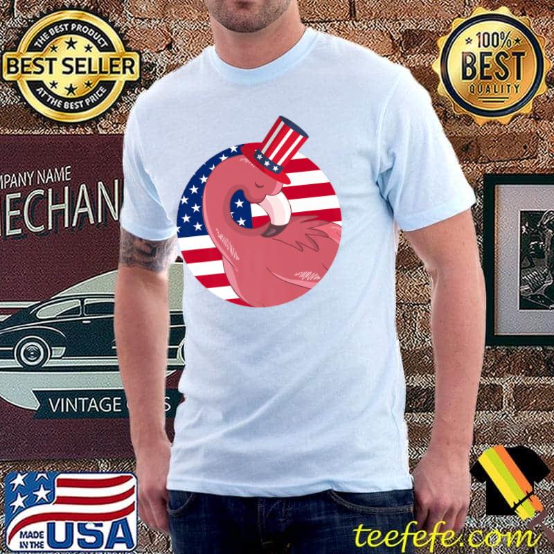 Funny american patriotic or 4th of July or flamingo 4th of july Premium T-Shirt Unisex Funny american patriotic or 4th of July or flamingo 4th of july Premium T-Shirt Unisex