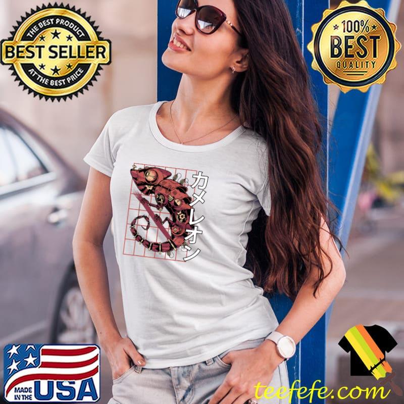 Funny Anime Lizards - Steampunk - Japanese Aesthetics - Otaku T-Shirt Ladies Tee Funny Anime Lizards - Steampunk - Japanese Aesthetics - Otaku T-Shirt Ladies Tee
