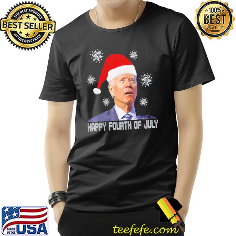 Funny Anti Joe Biden Happy 4th of July Biden Merry Christmas T-Shirt Unisex Funny Anti Joe Biden Happy 4th of July Biden Merry Christmas T-Shirt Unisex