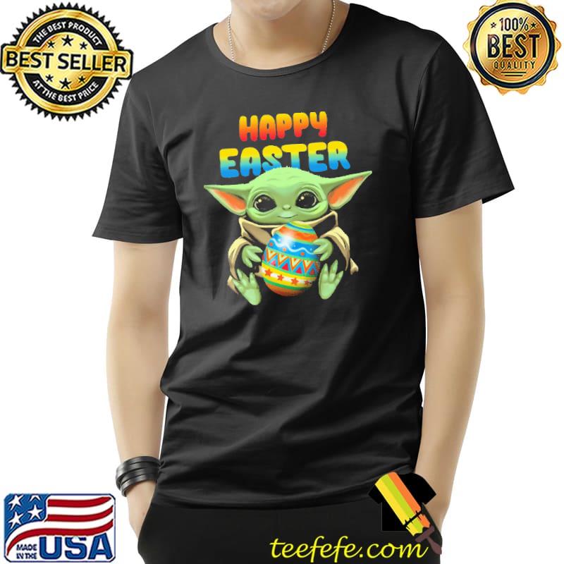 Funny Baby Yoda Hugs Easter Egg Happy Easter Shirts Unisex Funny Baby Yoda Hugs Easter Egg Happy Easter Shirts Unisex