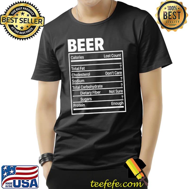Funny Beer Nutritional Ingredients, Funny ThanksGiving For Dad T-Shirt Unisex Funny Beer Nutritional Ingredients, Funny ThanksGiving For Dad T-Shirt Unisex