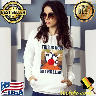 Funny Bowling Ball This Is How I Roll Retro Premium T-Shirt