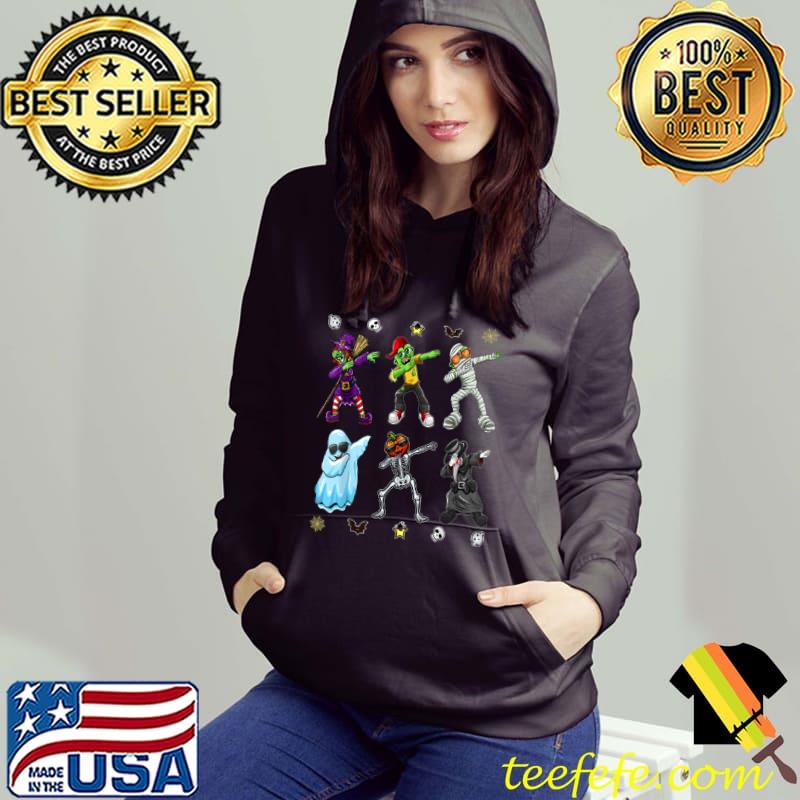 Funny Boys Halloween Costume Dabbing Ghost Pumpkin Skeleton Zombie T Shirt
