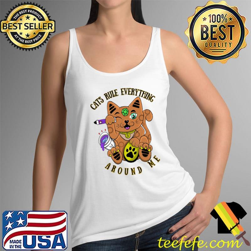 Funny Cats Rule Everything around me T-Shirt Tank Top Funny Cats Rule Everything around me T-Shirt Tank Top
