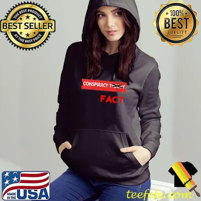 Funny Conspiracy Theory Crossed Out Fact T-Shirt