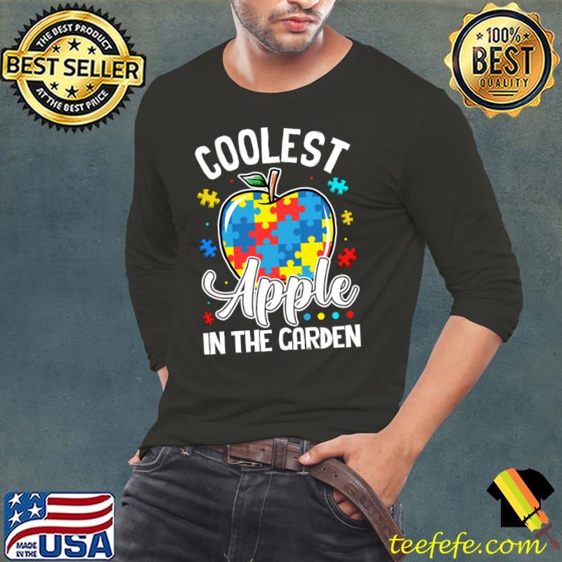 Funny Coolest Apple Child Autism Awareness Tee For Kids Puzzle T- Long Sleeve Tee Funny Coolest Apple Child Autism Awareness Tee For Kids Puzzle T- Long Sleeve Tee