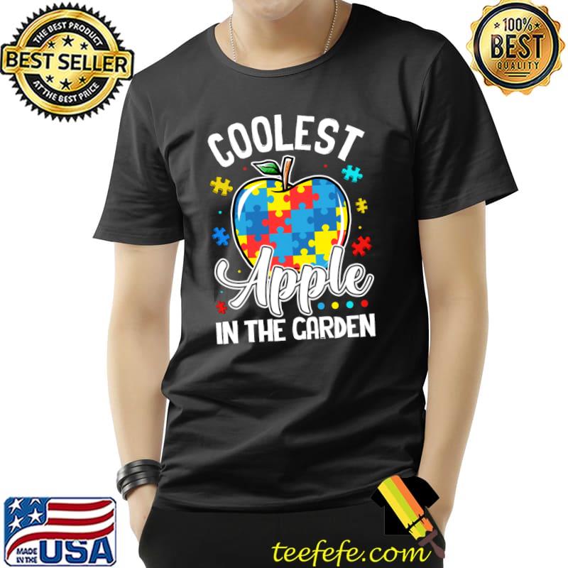 Funny Coolest Apple Child Autism Awareness Tee For Kids Puzzle T- Unisex Funny Coolest Apple Child Autism Awareness Tee For Kids Puzzle T- Unisex