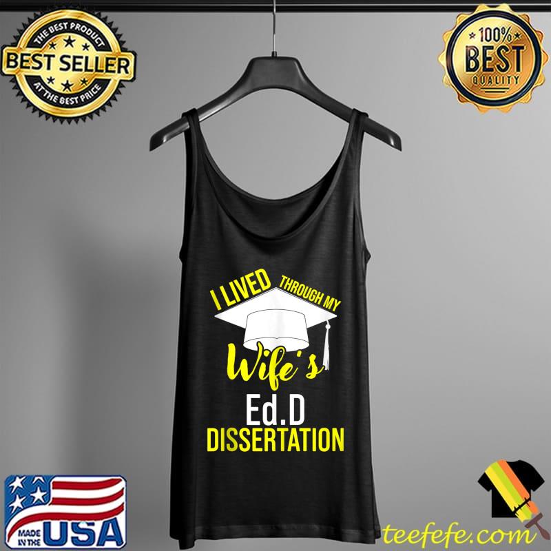 Funny EdD Doctor of Education Wife Doctorate Graduation T- Tank Top Funny EdD Doctor of Education Wife Doctorate Graduation T- Tank Top