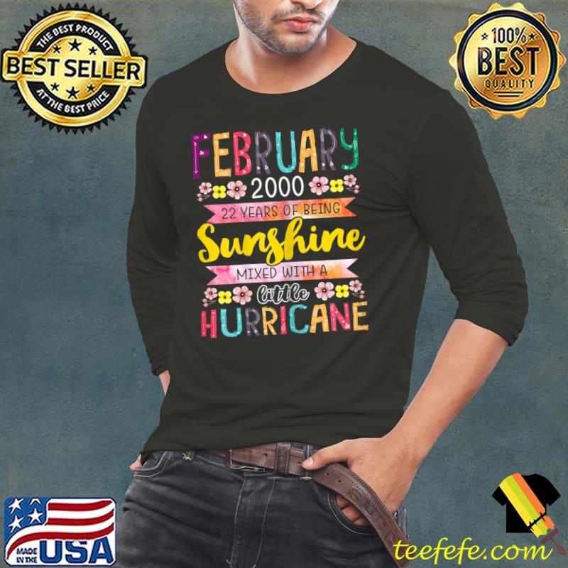 Funny February Girls 22nd Years Old Birthday Awesome Since 2000 T-Shirt Long Sleeve Tee Funny February Girls 22nd Years Old Birthday Awesome Since 2000 T-Shirt Long Sleeve Tee