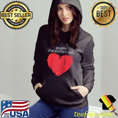 Funny Happy Valentine's Day Red Heart Married Matching T-Shirt