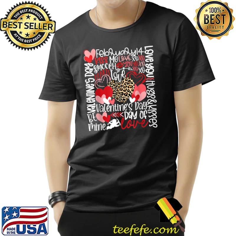 Funny Hugs & Kisses Leopard Hearts Love Valentines Day Women T-Shirt Unisex Funny Hugs & Kisses Leopard Hearts Love Valentines Day Women T-Shirt Unisex