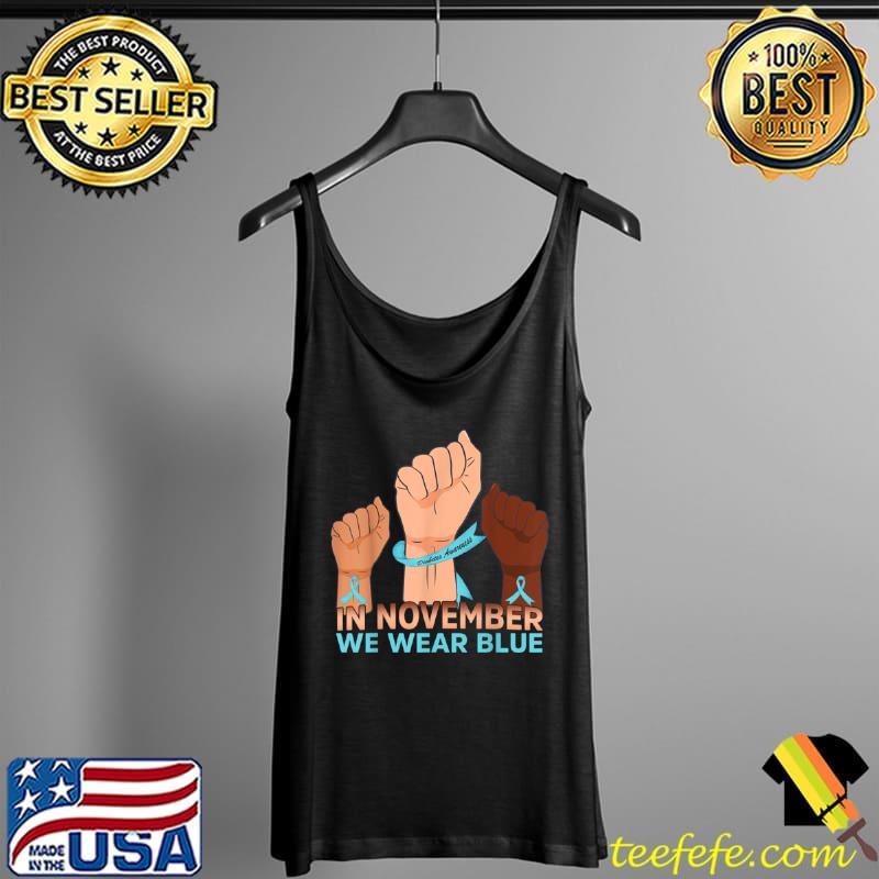 Funny In November We Wear Strong Hands Diabetes Awareness T Shirt Tank Top Funny In November We Wear Strong Hands Diabetes Awareness T Shirt Tank Top