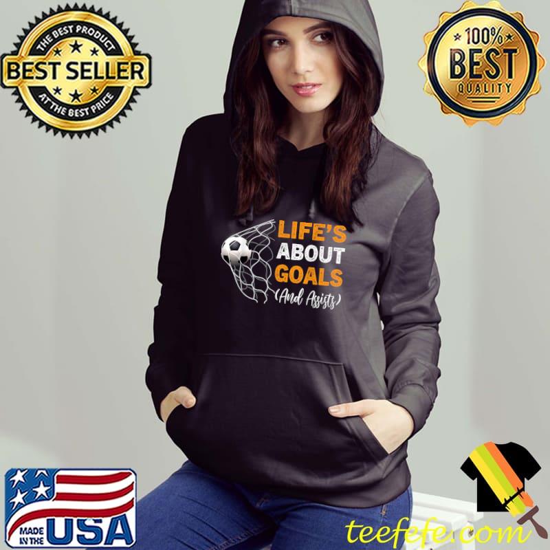 Funny Kids Soccer Lover 'Life's About Goals' Funny Sports T-Shirt
