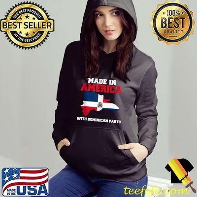Funny Made In America With Dominican Parts For American Dominicans T-Shirt