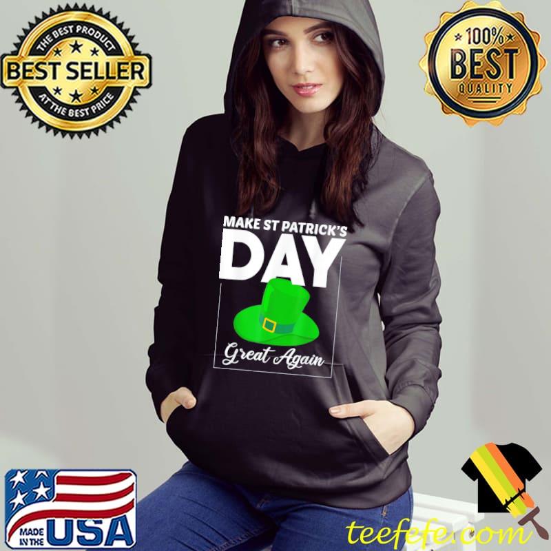 Funny Make St Patrick Day Great Again Vintage Trump Drinking TShirt
