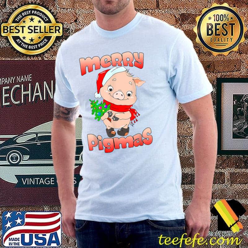 Funny Merry Pigmas Christmas Santa Hat Pig Farm Christmas Pajama T-Shirt Unisex Funny Merry Pigmas Christmas Santa Hat Pig Farm Christmas Pajama T-Shirt Unisex