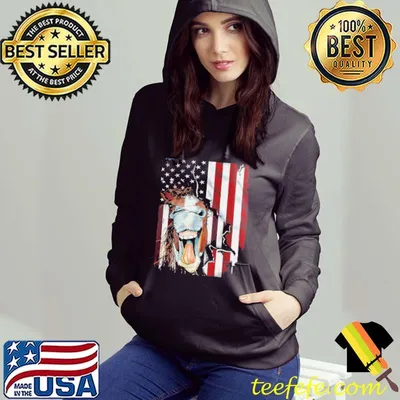 Funny Official American Horse Face Flag Shirt