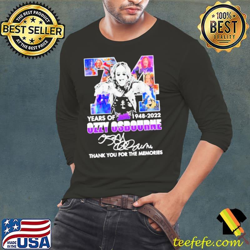 Funny Ozzy Osbourne Signature Thanks For The Memories Unisex T-Shirt Long Sleeve Tee Funny Ozzy Osbourne Signature Thanks For The Memories Unisex T-Shirt Long Sleeve Tee