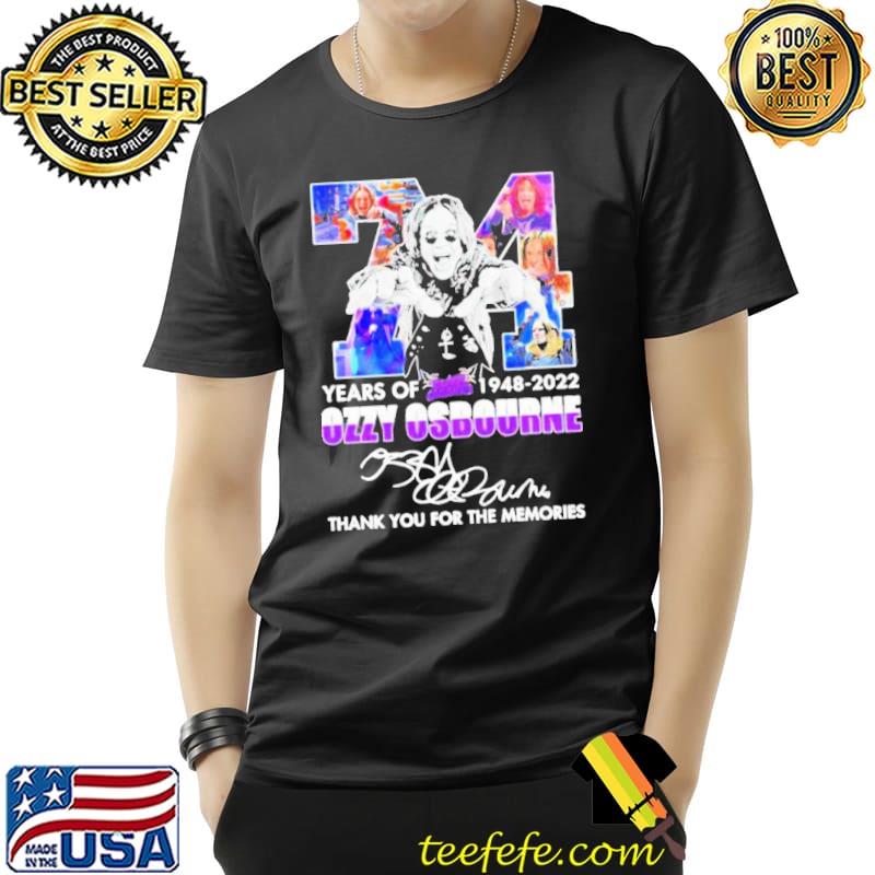 Funny Ozzy Osbourne Signature Thanks For The Memories Unisex T-Shirt Unisex Funny Ozzy Osbourne Signature Thanks For The Memories Unisex T-Shirt Unisex