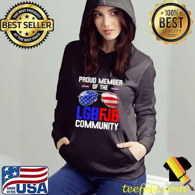 Funny Proud member of the LGBFJB Community American Flag T Shirt