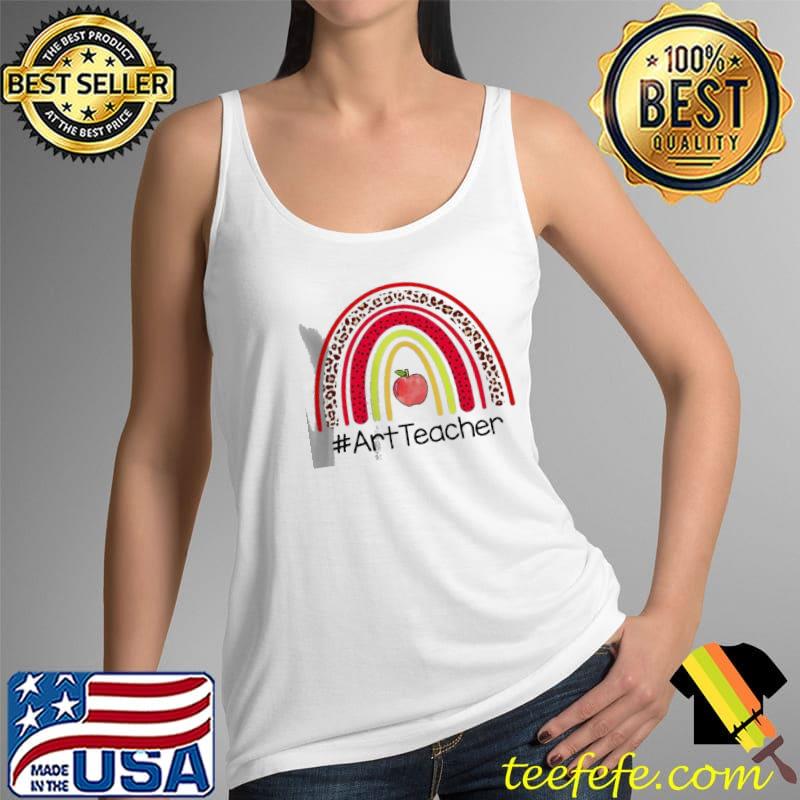 Funny Rainbow Apple Art Teacher Shirt Tank Top Funny Rainbow Apple Art Teacher Shirt Tank Top