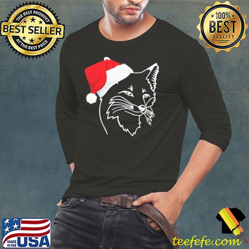 Funny Santa Fox Shirt Long Sleeve Tee Funny Santa Fox Shirt Long Sleeve Tee