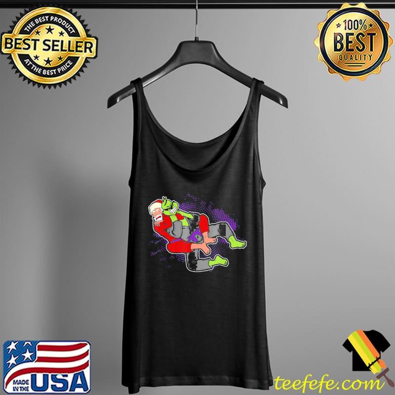 Funny Santa strangles monster holiday Jiu jitsu martial arts mma T-Shirt Tank Top Funny Santa strangles monster holiday Jiu jitsu martial arts mma T-Shirt Tank Top