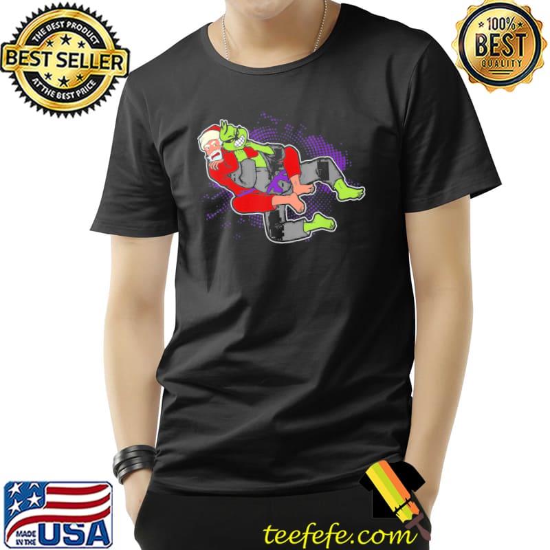 Funny Santa strangles monster holiday Jiu jitsu martial arts mma T-Shirt Unisex Funny Santa strangles monster holiday Jiu jitsu martial arts mma T-Shirt Unisex