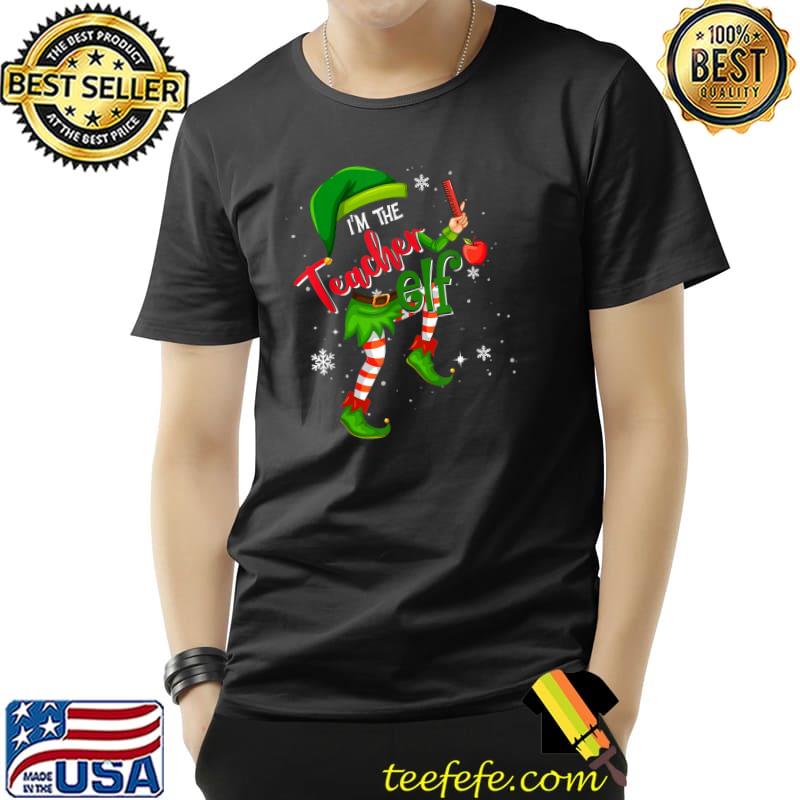 Funny Teacher Elf Matching Family Group Christmas Party Pajama T-Shirt Unisex Funny Teacher Elf Matching Family Group Christmas Party Pajama T-Shirt Unisex