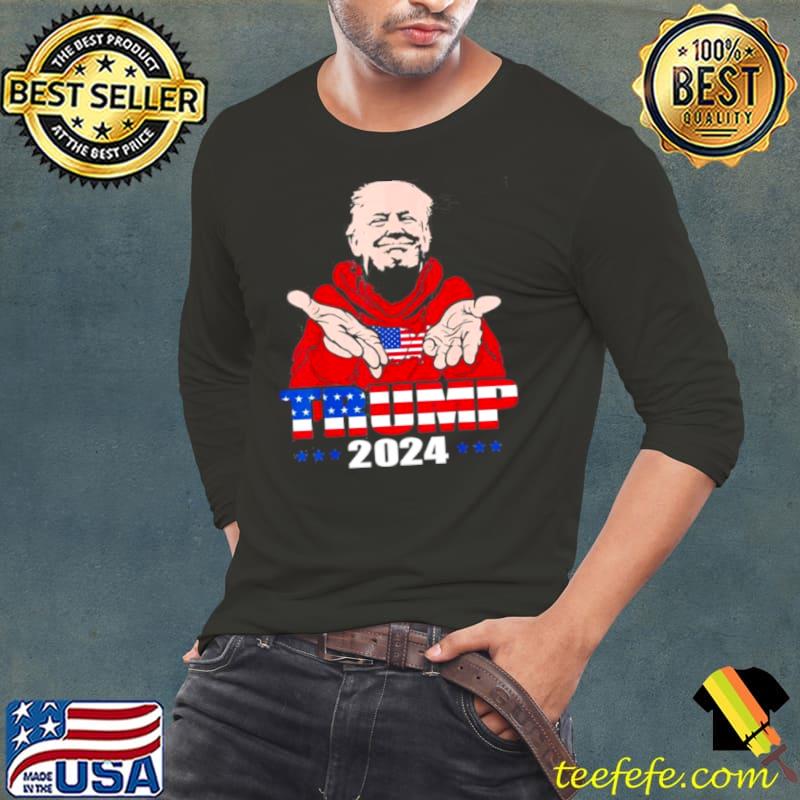 Funny Trump 2024 Its too easy Ill be back Long Sleeve Tee Funny Trump 2024 Its too easy Ill be back Long Sleeve Tee