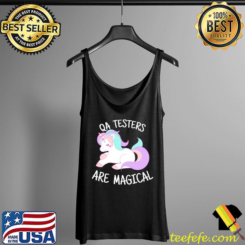 Funny Unicorn Qa Testers Are Magical Unicorn Unisex Sweat Tank Top Funny Unicorn Qa Testers Are Magical Unicorn Unisex Sweat Tank Top