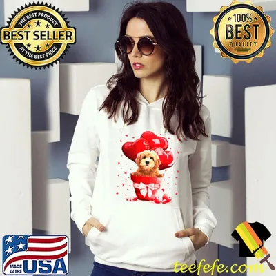 Funny Valentine Pot Red Goldendoodle Dog Shirt