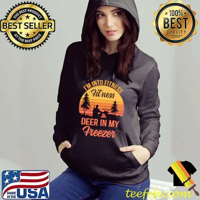 Funny Whitetail Buck Funny Deer Hunting Hunter I'm Into Fitness T-Shirt