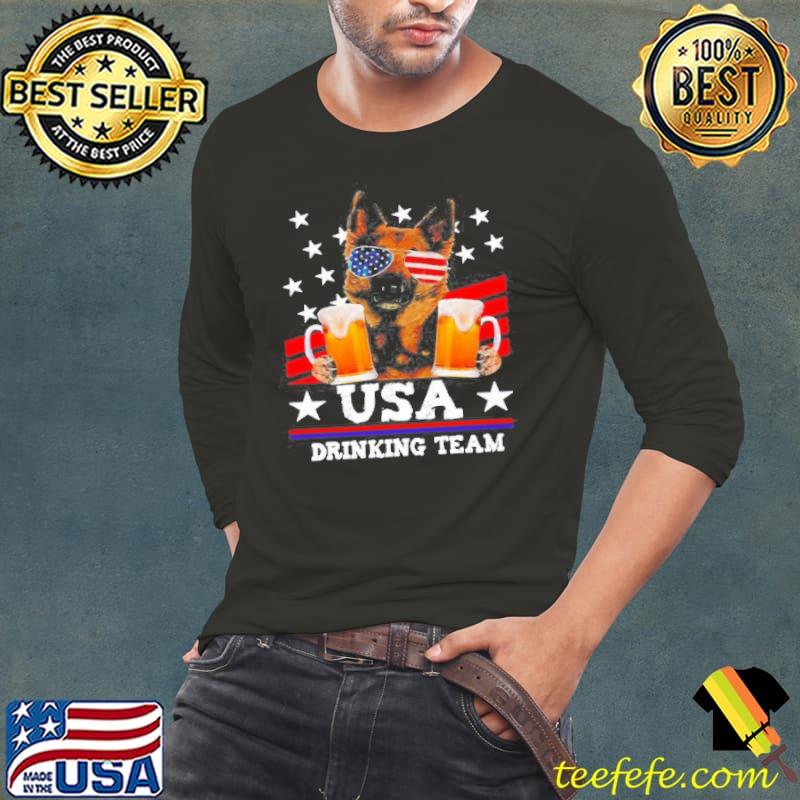 German Shepherd USA Drinking Team T- Long Sleeve Tee German Shepherd USA Drinking Team T- Long Sleeve Tee
