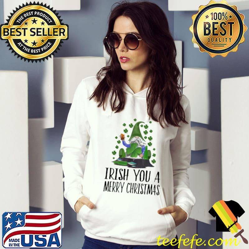 Gnome Irish You A Merry Christmas Shirt