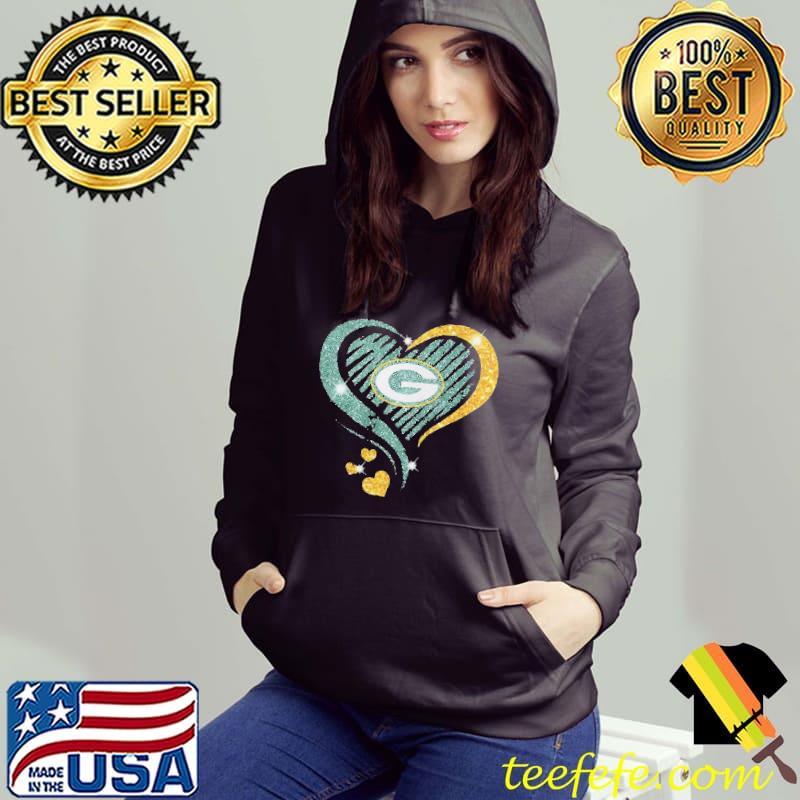 Green Bay Packers Diamond Heart Shirt