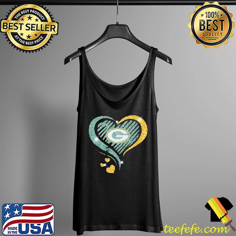 Green Bay Packers Diamond Heart Shirt