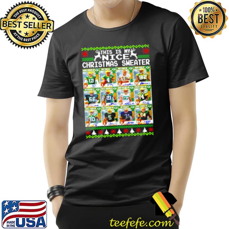 Green Bay Packers this is my nice signatures Ugly Christmas Sweater Unisex Green Bay Packers this is my nice signatures Ugly Christmas Sweater Unisex