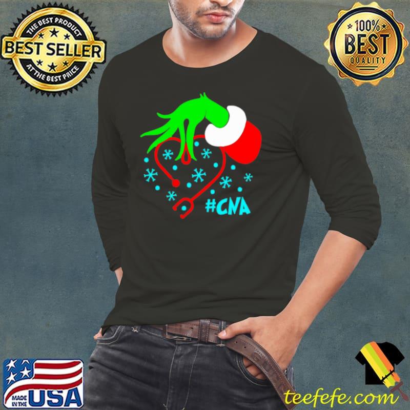 Grinch’s CNA Nurse Stethoscope Christmas Sweater Shirt Long Sleeve Tee Grinch’s CNA Nurse Stethoscope Christmas Sweater Shirt Long Sleeve Tee