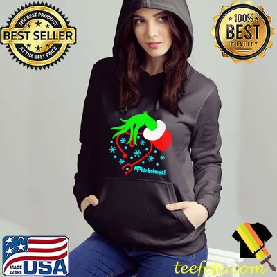 Grinch's phlebotomist nurse stethoscope christmas shirt