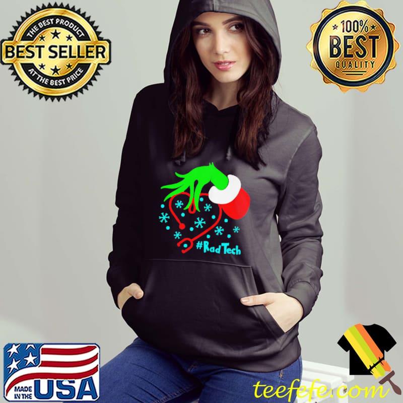 Grinch's rad tech nurse stethoscope christmas shirt Grinch's rad tech nurse stethoscope christmas shirt