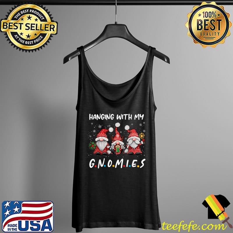 Hanging With Gnomies Gnome Christmas Xmas Buffalo Plaid Red T- Tank Top Hanging With Gnomies Gnome Christmas Xmas Buffalo Plaid Red T- Tank Top