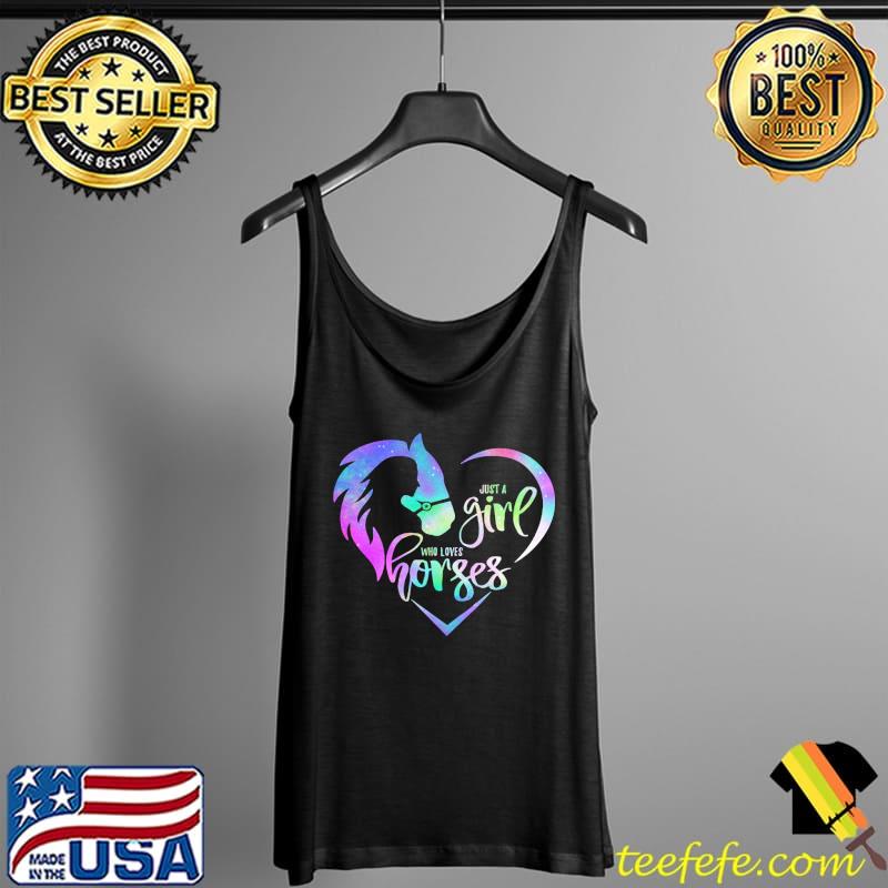 Heart Just A Girl Who Loves Horses Shirt Tank Top Heart Just A Girl Who Loves Horses Shirt Tank Top